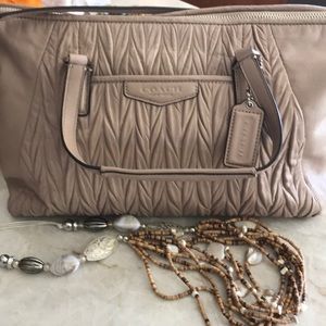 Beautiful Beige Coach Bag